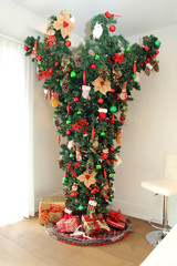 Upside down Christmas tree
