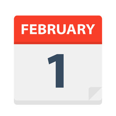 February 1 - Calendar Icon