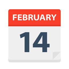 February 14 - Calendar Icon