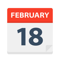 February 18 - Calendar Icon