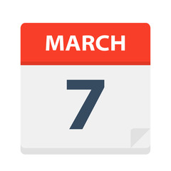 March 7 - Calendar Icon