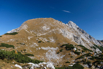 Mali Draski vrh mountain in autumn in Slovenia