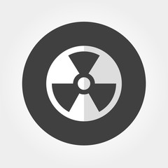 radiation symbol vector icon