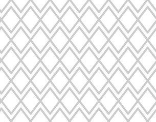 Gray pattern with rhombuses. Grey mesh background. Vector seamless