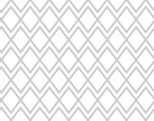 Gray pattern with rhombuses. Grey mesh background. Vector seamless