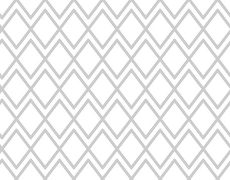 Gray pattern with rhombuses. Grey mesh background. Vector seamless