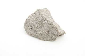 volcanic rock isolated over white