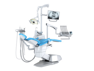 3D rendering modern dental chair