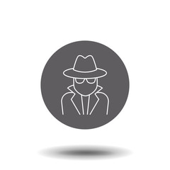 Spy concept line icon. Linear Spy concept outline symbol design. This simple element illustration can be used for web and mobile.