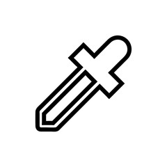 Eyedropper icon vector isolated on background. Trendy sweet symbol. Pixel perfect. illustration EPS 10.