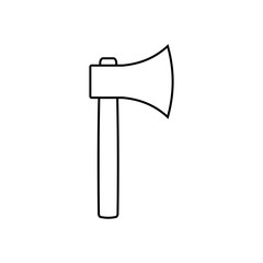 Axe outline icon. linear style sign for mobile concept and web design. Ax simple line vector icon. Symbol, logo illustration. Pixel perfect vector graphics