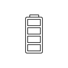 Full battery linear icon. Modern outline Full battery logo concept on white background from User Interface and Web Navigation collection.