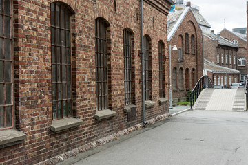 Historische Fabrikgebäude in Trondheim