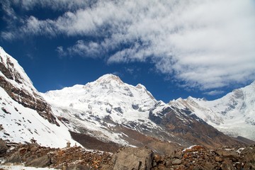 Obraz premium mount Annapurna south, Nepal Himalayas mountains
