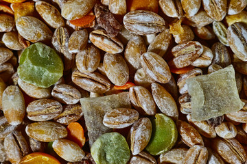 dried vegetable broth mix close up