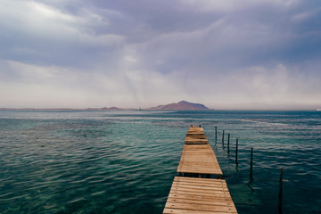 Old wooden pier