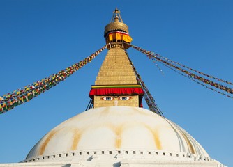 Boudhanath stupa, Kathmandu city, buddhism in Nepal