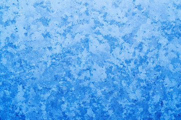 Fototapeta na wymiar Frost texture on a window in winter