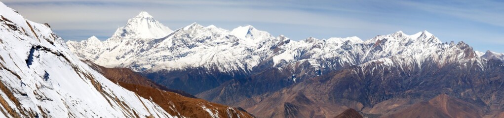 Mount Dhaulagiri, Nepal Himalayas mountains