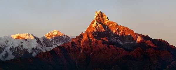 Fototapeta premium mount Machhapuchhre, Annapurna area, Nepal himalayas