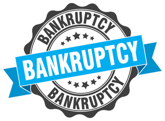 bankruptcy stamp. sign. seal