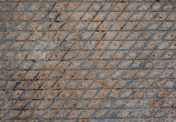 Steel grid background