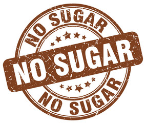 no sugar brown grunge stamp