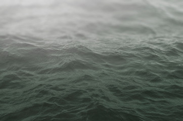 dramatic grey sea waves close up