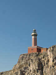 Fototapeta na wymiar Faro di Punta Carena