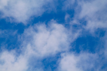 blue sky with white clouds