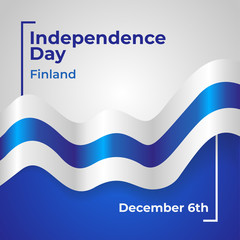 Finland Independence Day Vector Template Design Illustration