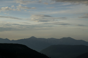 Naklejka na ściany i meble View at Zugspitze from Austrian alps
