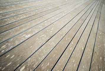 Close up of composite decking