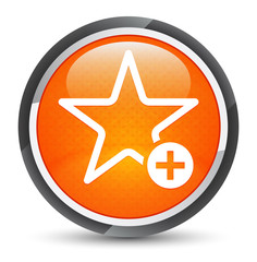 Add to favorite icon galaxy orange round button