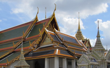 Bangkok in Thailandia - Skyline Wat Phra Kaew temple