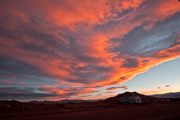 Mountain sunset