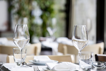 Empty restaurant interior. Modern design.
