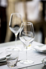 Empty restaurant interior. Modern design.