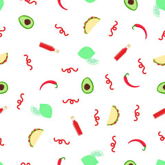 mexican tacos pattern