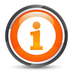 Info icon galaxy orange round button