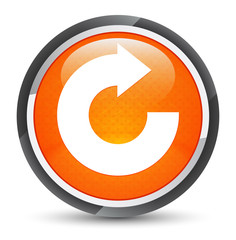 Reply arrow icon galaxy orange round button