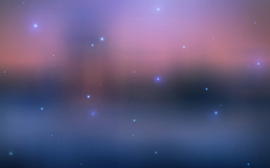 Naklejka premium Colorful abstract space nebula background.