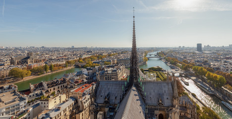 Cityscape view of Paris