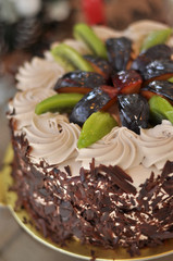 Fruity chocolate cake
