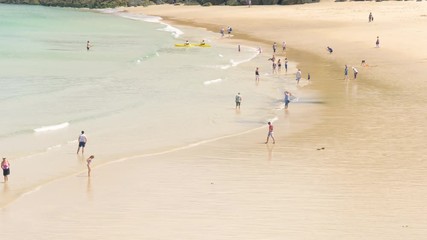 Lots of people enjoying the gorgeous hot weather on Porthminster beach, in St Ives, Cornwall.