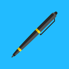 Pen. Flat design. Vector illustration