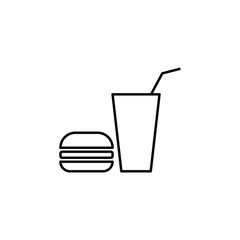 food sign icon. Element of navigation sign icon. Thin line icon for website design and development, app development. Premium icon