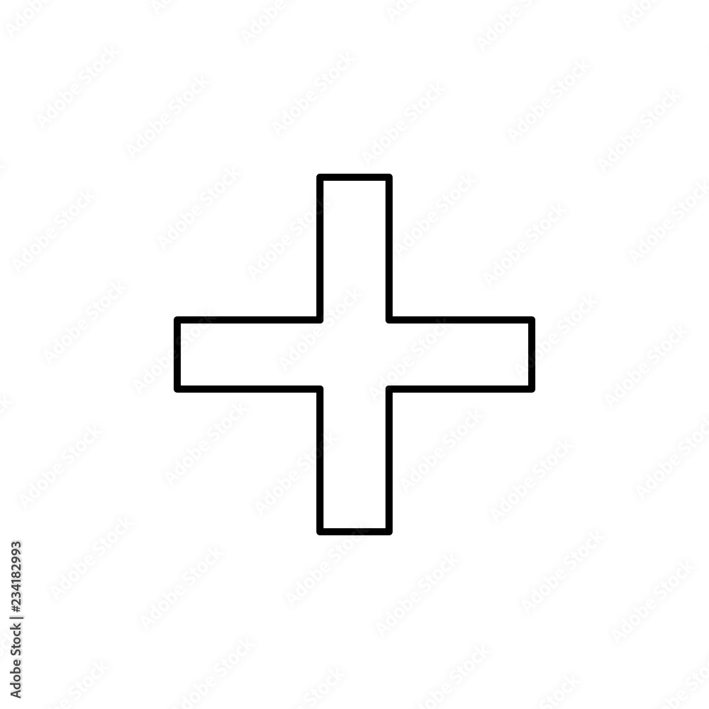 Poster zoom in sign icon. element of navigation sign icon. thin line icon for website design and developmen