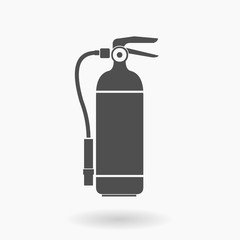 Fire Extinguisher Icon Vector Illustration - Safety Cannister.