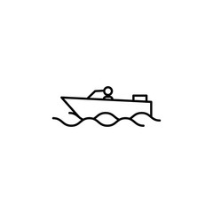 boating sign icon. Element of navigation sign icon. Thin line icon for website design and development, app development. Premium icon